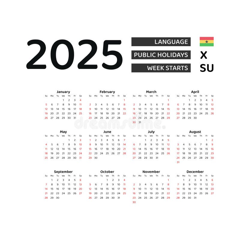Ghana Calendar Stock Illustrations 58 Ghana Calendar Stock
