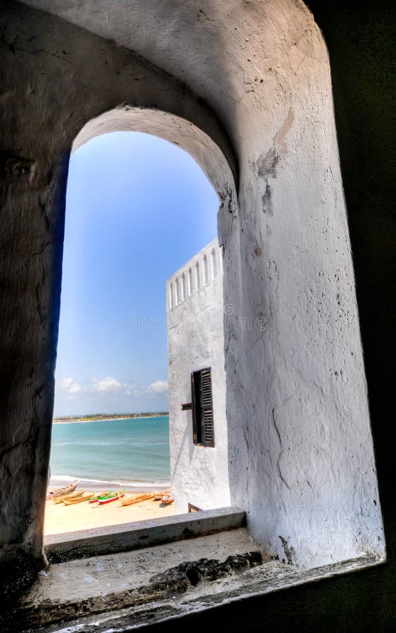 Ghana: Sitio del patrimonio mundial del castillo de Elmina, historia de la esclavitud fotografía de archivo Ghana: Sitio del patrimonio mundial del castillo de Elmina, historia de la esclavitud fotografía de archivo