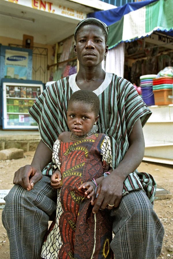Group portrait of Ghanaian father and daughter