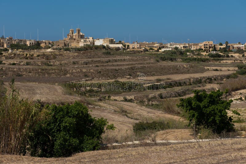 Town of Gharb in Malta stock photo. Image of architecture 74096730