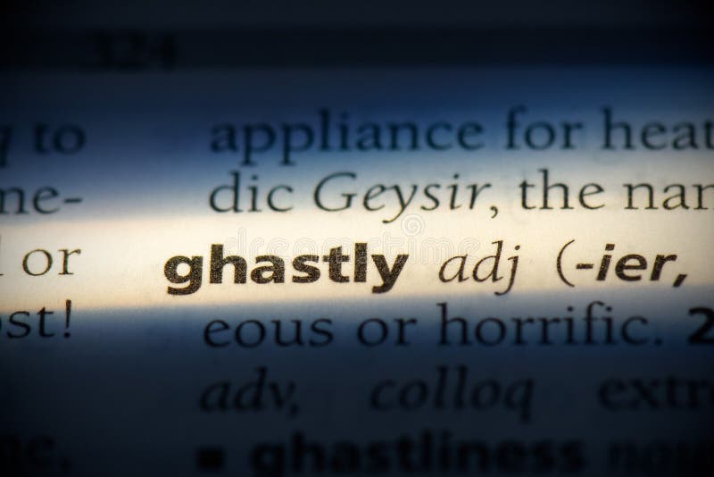 Ghastly stock image. Image of focus, vocabulary, meaning 161577801
