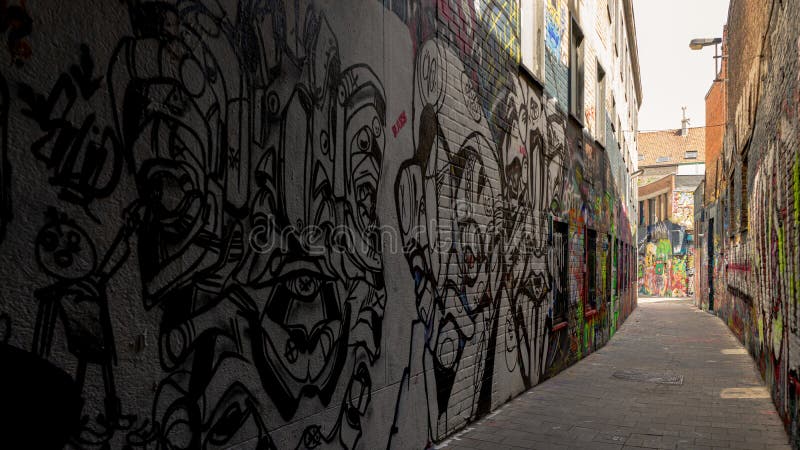 Artwork view on Graffiti street royalty free stock photos Artwork view on Graffiti street royalty free stock photos