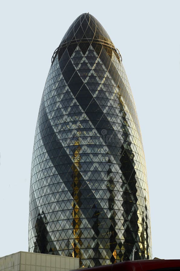The Gherkin building London royalty free stock photo