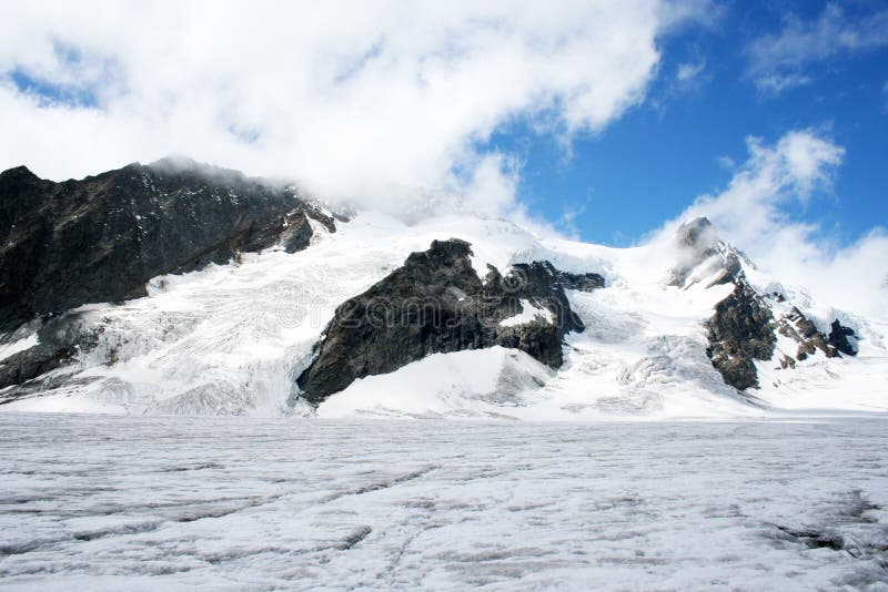 Aletsch Glacier in the Alps, Switzerland. Aletsch Glacier in the Alps, Switzerland