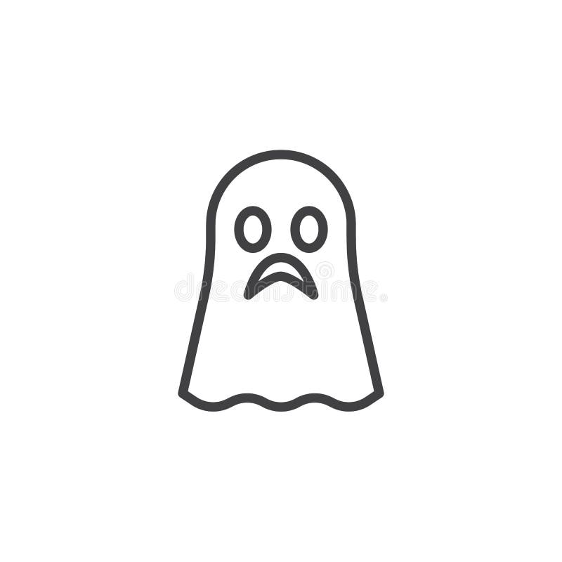 Cute ghost isolated halloween concept Royalty Free Vector