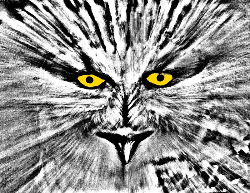 Ghost owls head stock photo. Image of ghost, fear, white 83670152