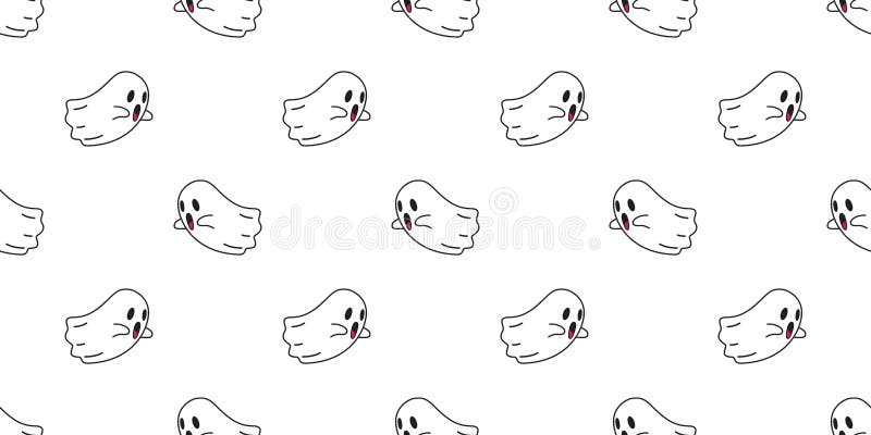 Cartoon Ghost Fabric, Wallpaper and Home Decor | Spoonflower