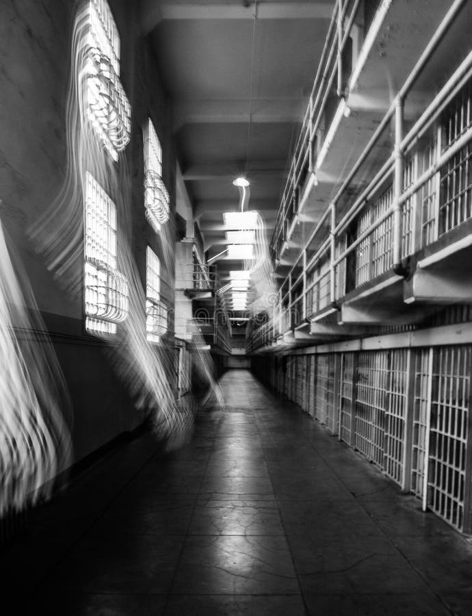 A spooky shot of the inside of Alcatraz. A spooky shot of the inside of Alcatraz