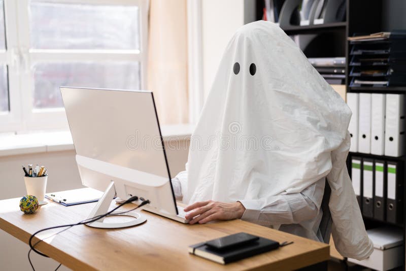 Ghostwriter in Office stock image. Image of classic - 215612473