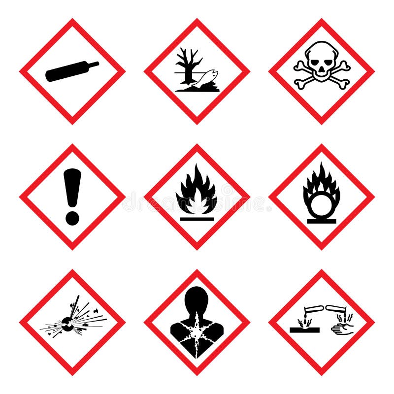 9 nuevo pictograma lugar de trabajo peligroso materiales sistema .