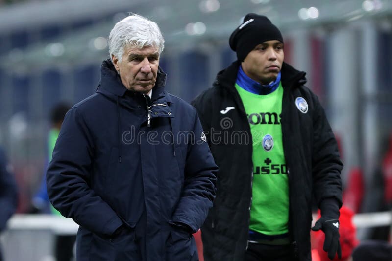 Milano, Italy. 23th Januery2021 . Gian Piero Gasperini, head coach  of Atalanta Calcio  during the Serie A match between Ac Milan and Atalanta Bergamasca Calcio