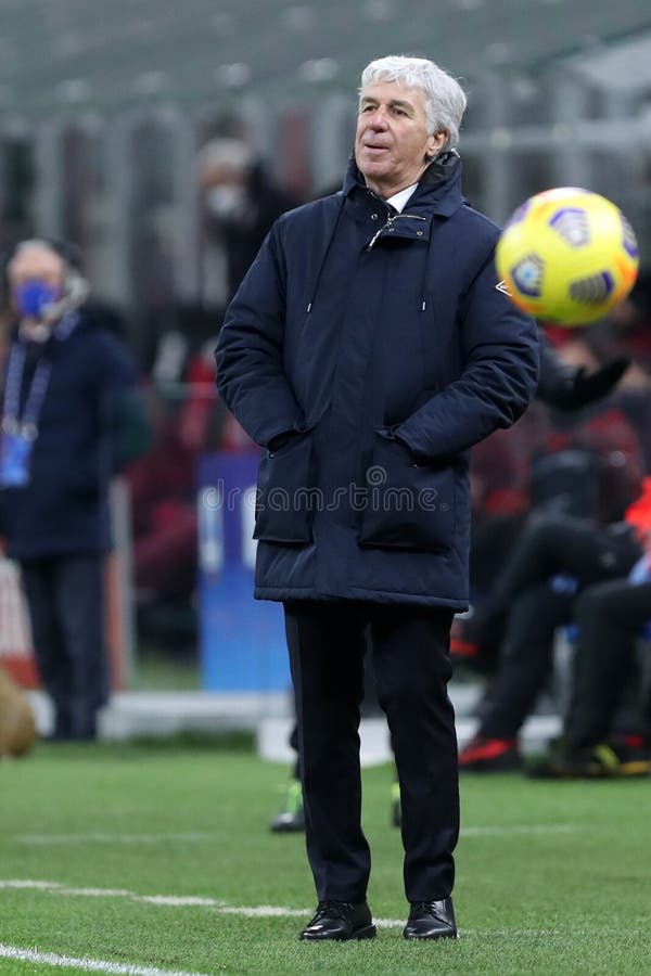 Milano, Italy. 23th Januery2021 . Gian Piero Gasperini, head coach  of Atalanta Calcio  during the Serie A match between Ac Milan and Atalanta Bergamasca Calcio