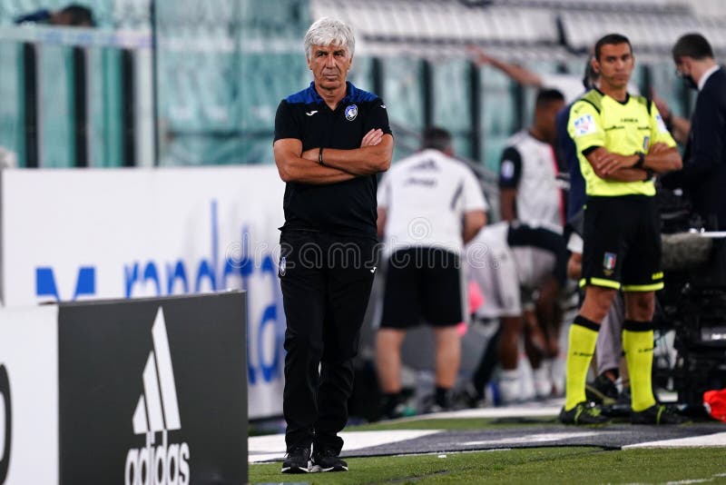 Torino Italy. 11th July 2020. Italian football League Serie A. Juventus Fc vs Atalanta Bergamasca Calcio. Gian Piero Gasperini , head coach Atalanta Bergamasca Calcio