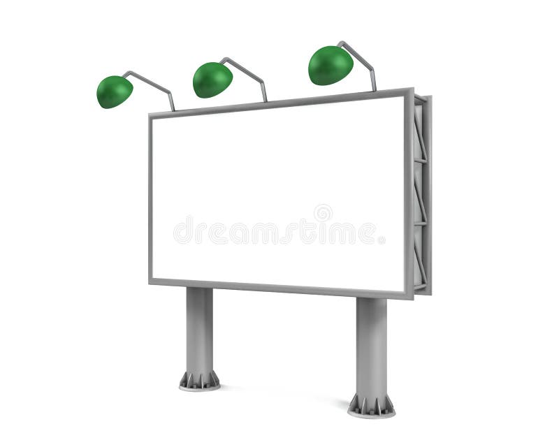 Giant Blank Billboard vector illustration