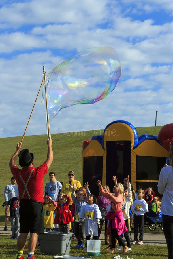 Giant Bubble Blower in the Park Stock Photo Image of person, caucasian 142815404