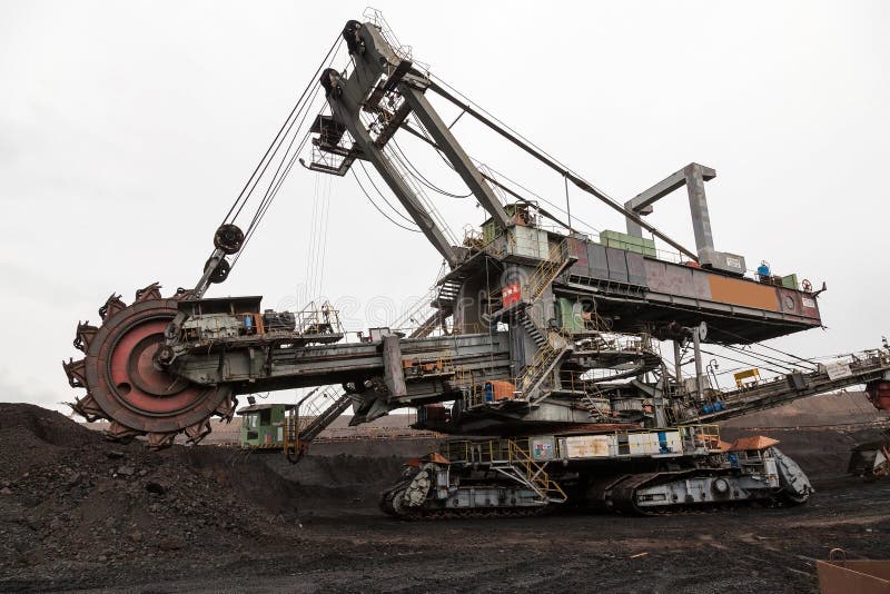 Giant Bucket Wheel Excavator Stock Image Image of wheel, ecology