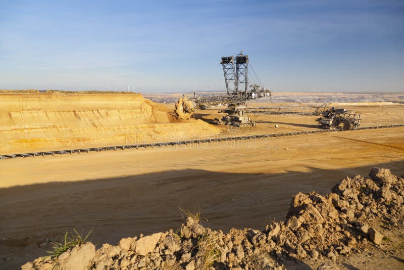 Giant Bucket Wheel Excavator Stock Image Image of work, garzweiler