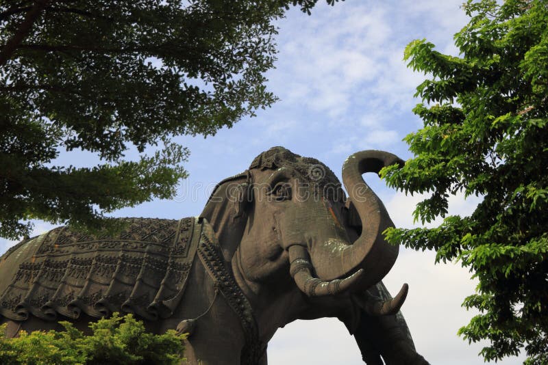 Giant Elephant Statue stock photo. Image of religion 79825048