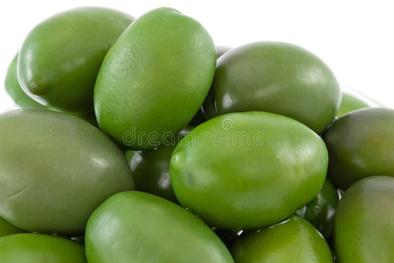Giant green olives stock photo. Image of leaves, natural 24541592