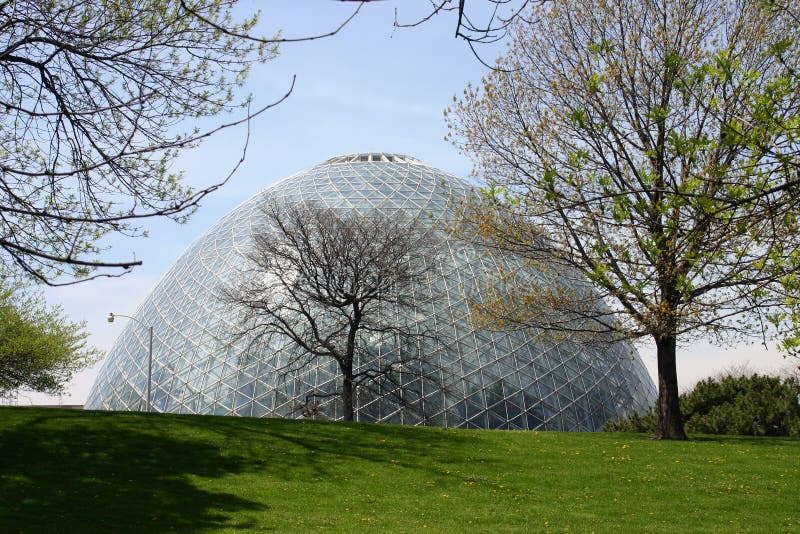 Giant Greenhouse Dome stock image. Image of glass, large 8614269