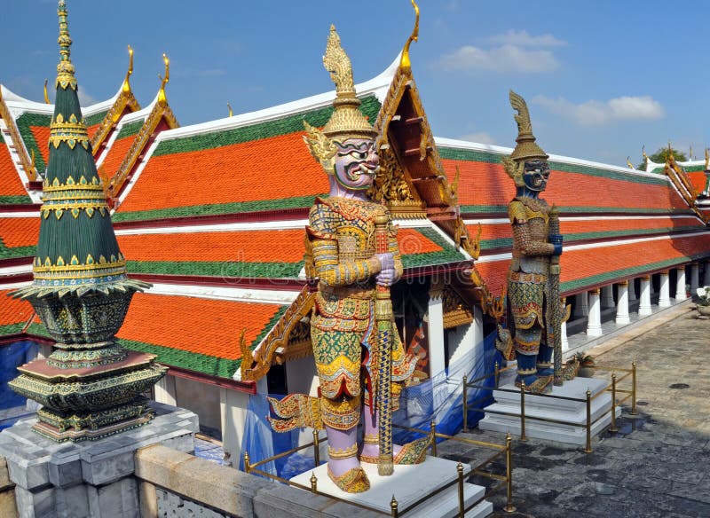 Giant Mosaic Figures Guard the Grand Palace