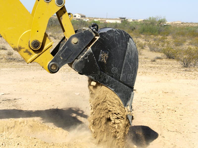 Giant Steam Shovel Releasing Dirt - Horizontal