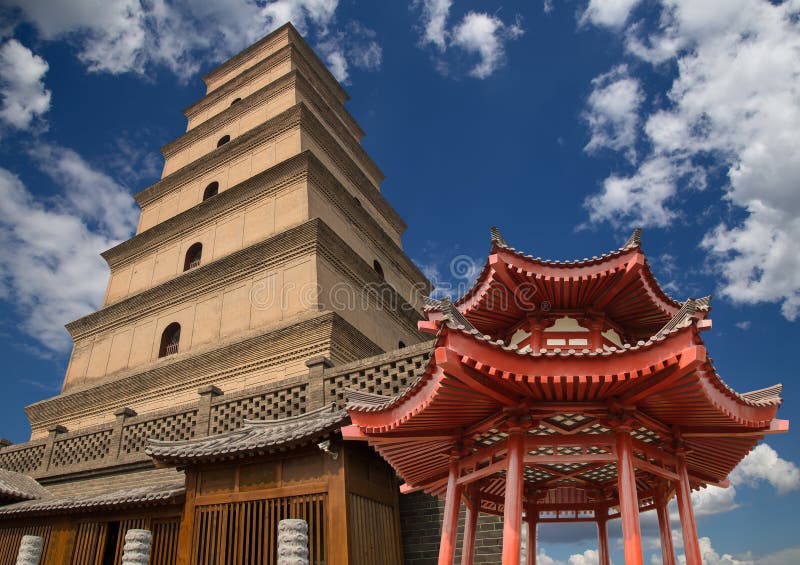 Giant Wild Goose Pagoda, Xian, China