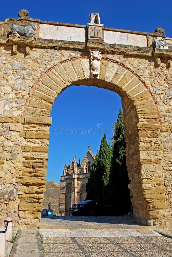 Statue of Pedro Espinosa outside the church, Antequera, Malaga