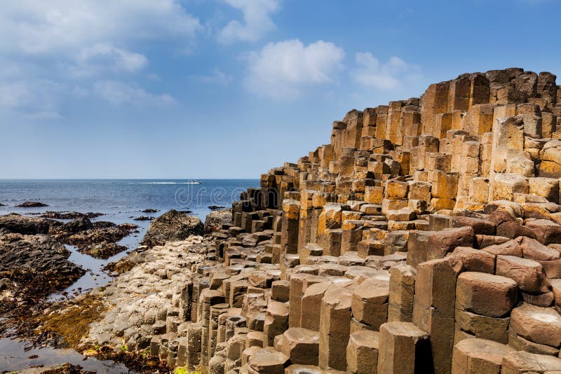 The Giants Causeway in County Antrim of Northern Ireland
