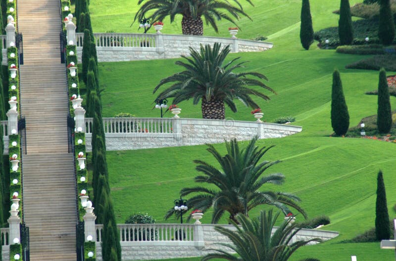 Giardini Bahá’í fotografia stock