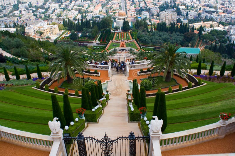 Giardini Bahá'í fotografia stock