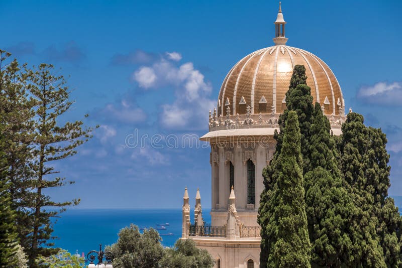 Giardini di Bahai, Haifa, Israele fotografia stock