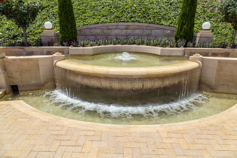 Giardini di Bahai, Haifa, Israele immagini stock