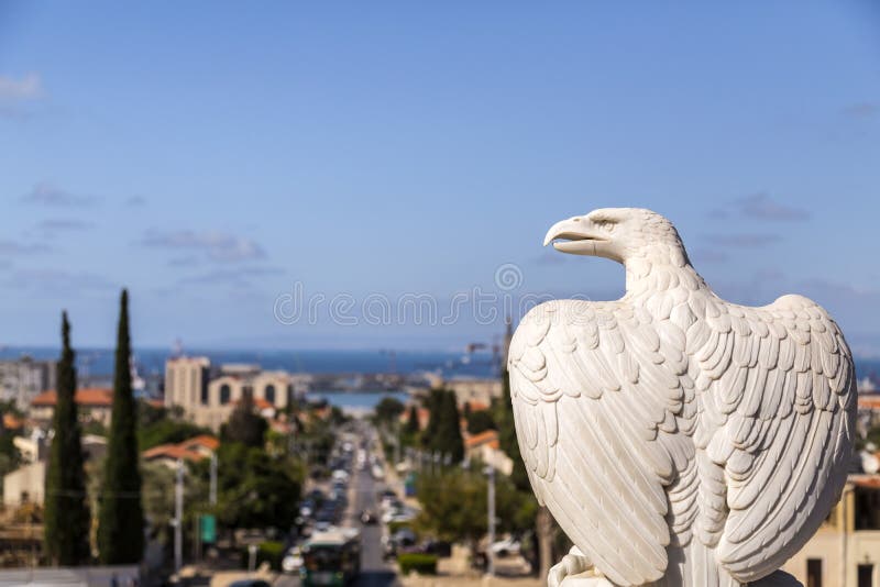Giardini di Bahai, Haifa, Israele fotografia stock libera da diritti