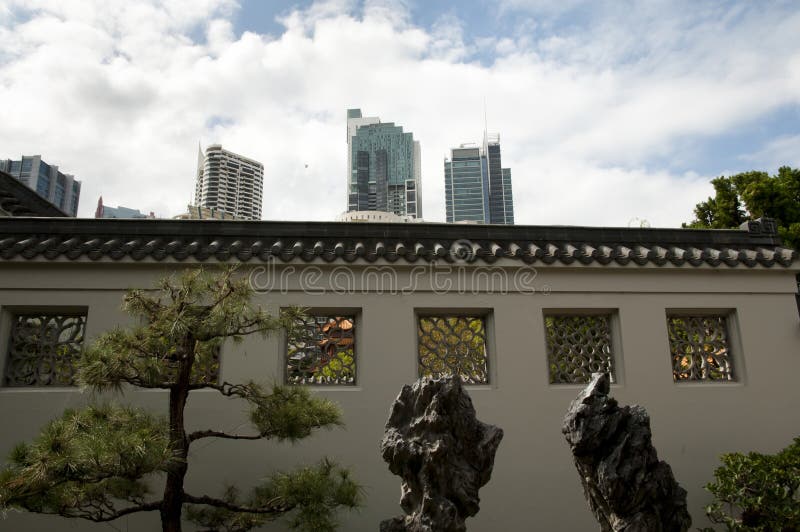 Giardino cinese di amicizia immagini stock