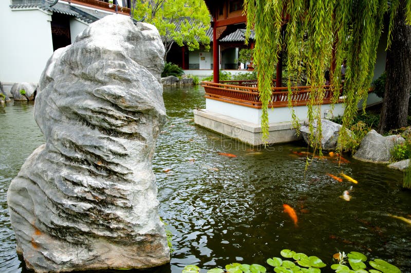 Giardino cinese di amicizia fotografia stock