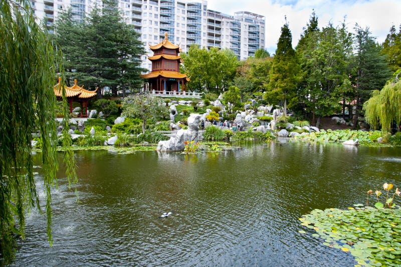 Giardino cinese di amicizia fotografia stock