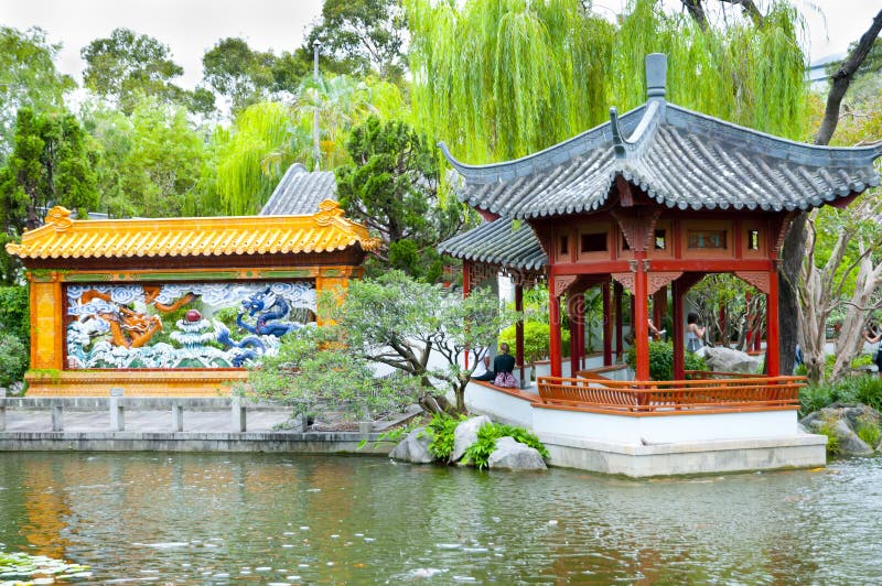 Giardino Cinese dell'Amicizia fotografie stock
