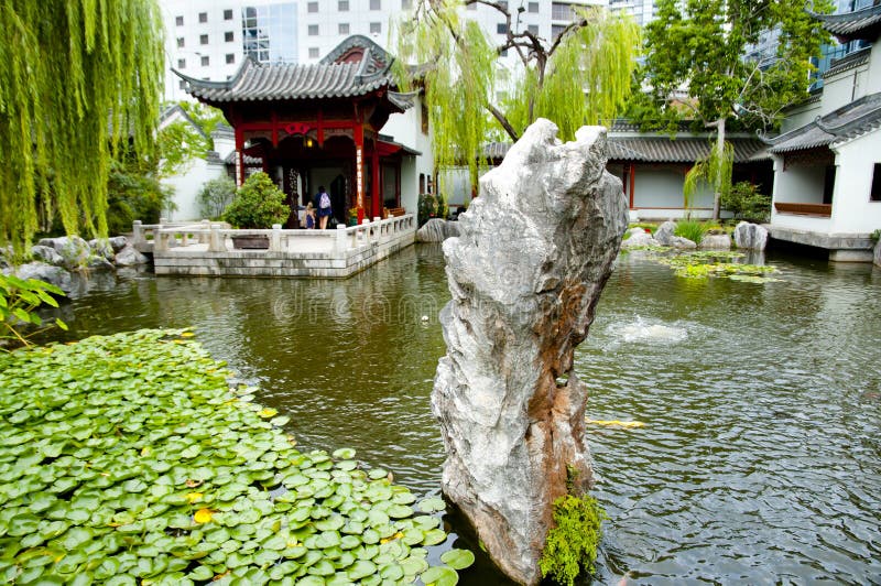 Giardino cinese di amicizia immagini stock libere da diritti