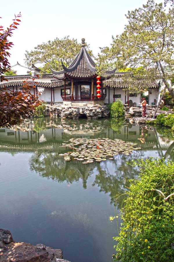 Giardino cinese a Suzhou immagine stock libera da diritti