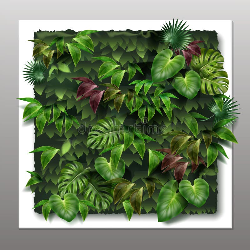 Giardino di verticale di vettore illustrazione di stock