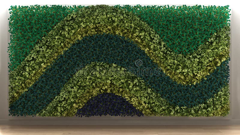 Giardino verticale, interior design royalty illustrazione gratis