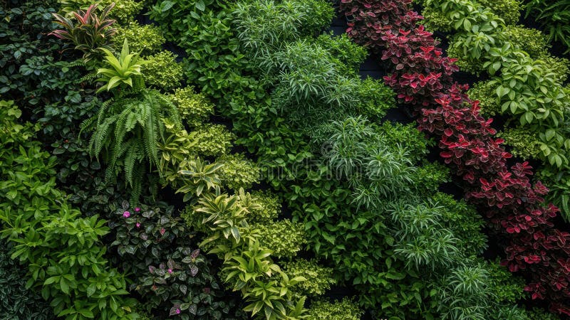 Giardino Verticale Lush illustrazione di stock
