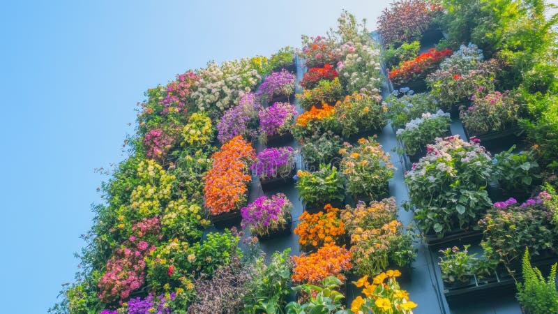 Giardino verticale vibrante royalty illustrazione gratis