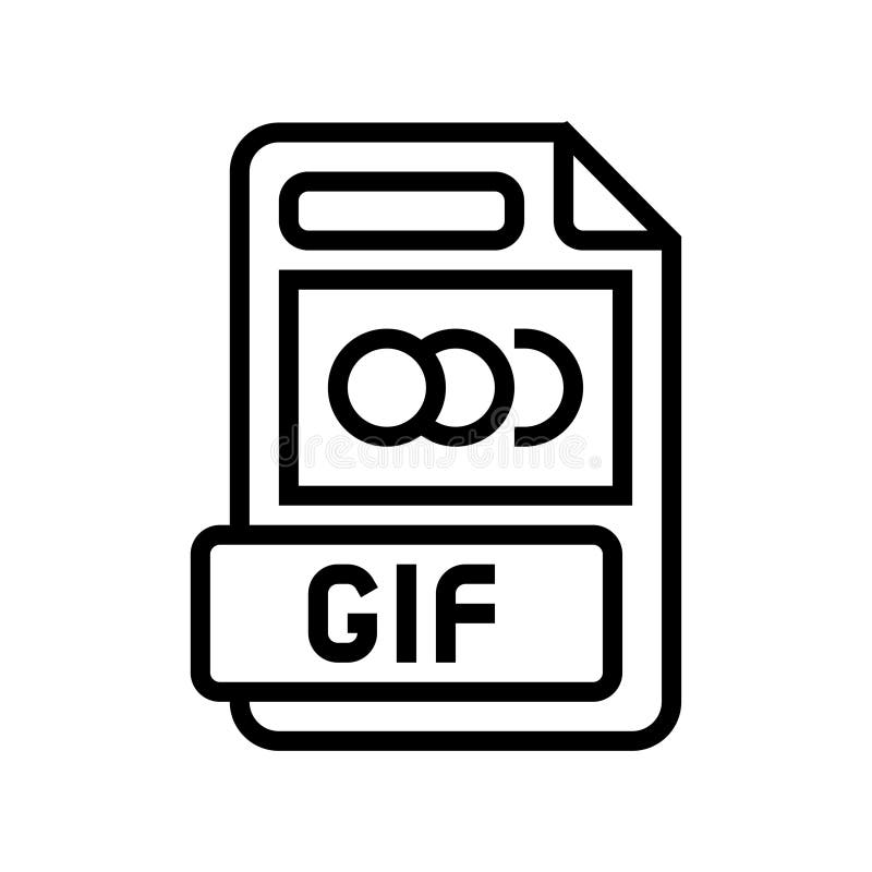 GIF File Document Icon. Download GIF Button Icon Isolated with Long Shadow  Stock Vector - Illustration of long, extension: 176289612