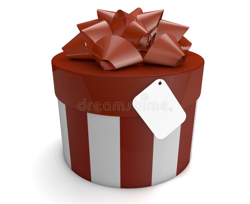 Render of a gift with an empty card
