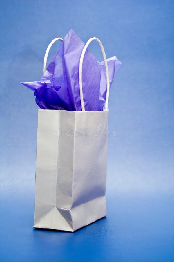 Gift Bag Stock Photo - Download Image Now - Gift Bag, Purple, Bag