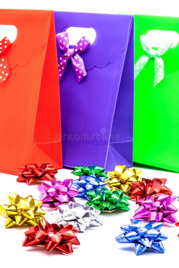 Gift bags stock image. Image of carry, green, birthday 205625153