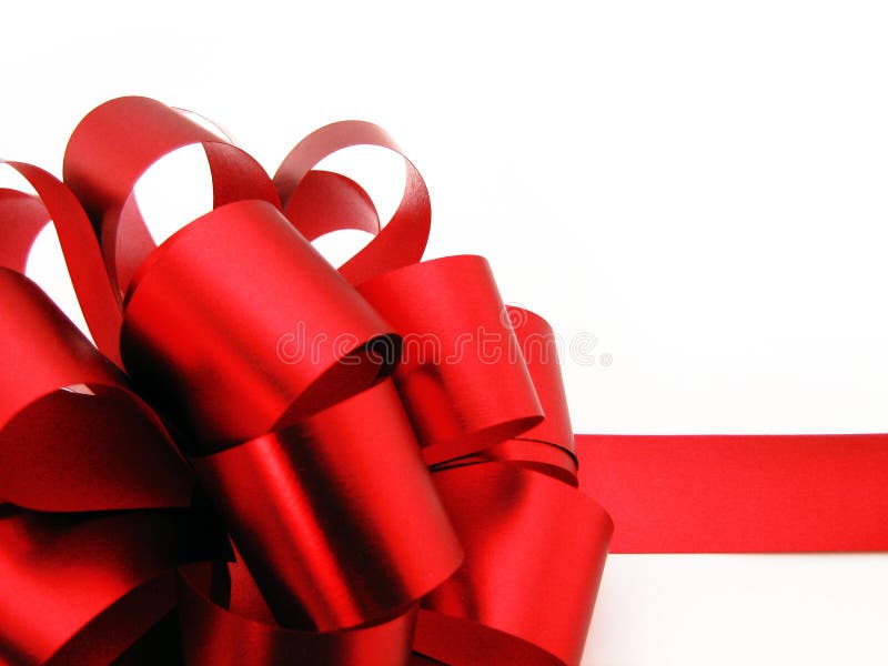 Gift bow isolated on white