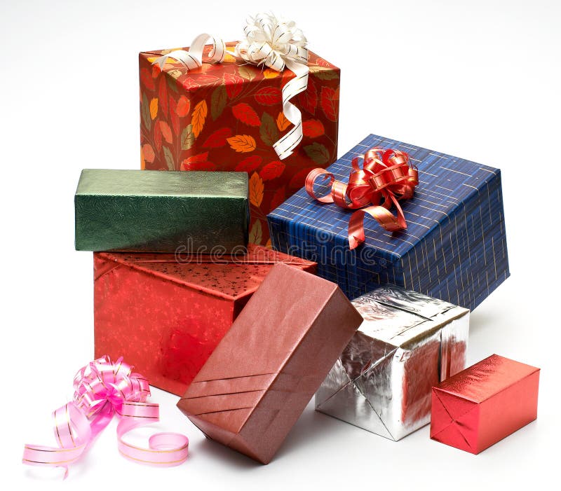 Gift box stock photo. Image of isolated, blue, decoration 2952748